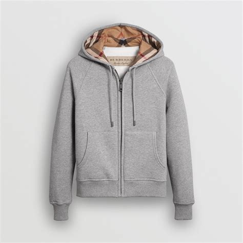 Burberry zip front hoodie